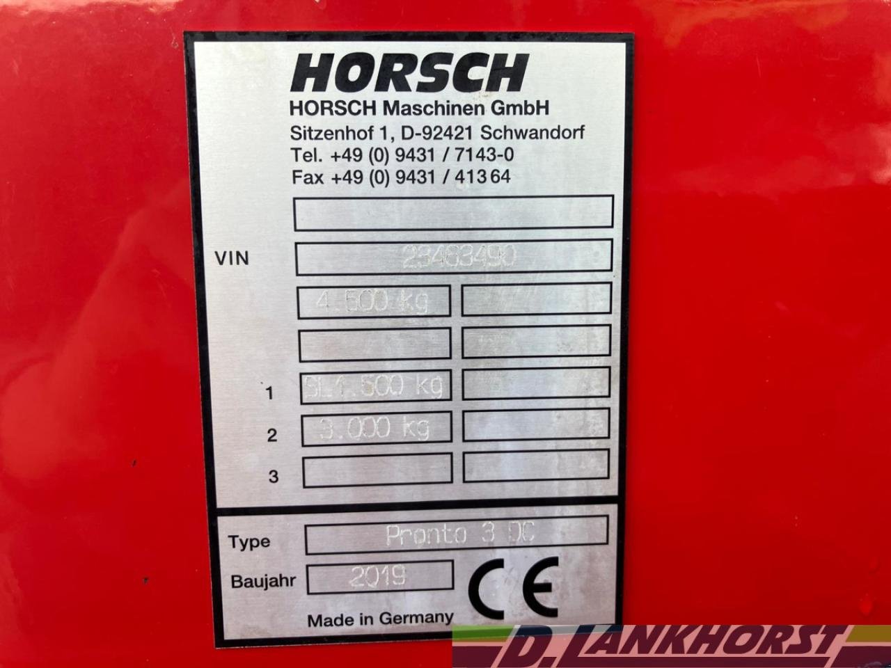 Drillmaschinenkombination Türe ait Horsch Pronto 3 DC, Gebrauchtmaschine içinde Friesoythe / Thüle (resim 11)