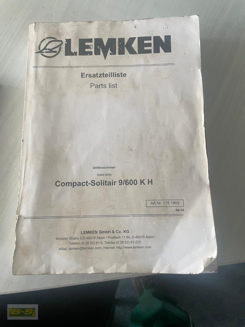 Drillmaschinenkombination za tip Lemken COMPACT SOLITAIR, Gebrauchtmaschine u Neustadt Dosse (Slika 27)