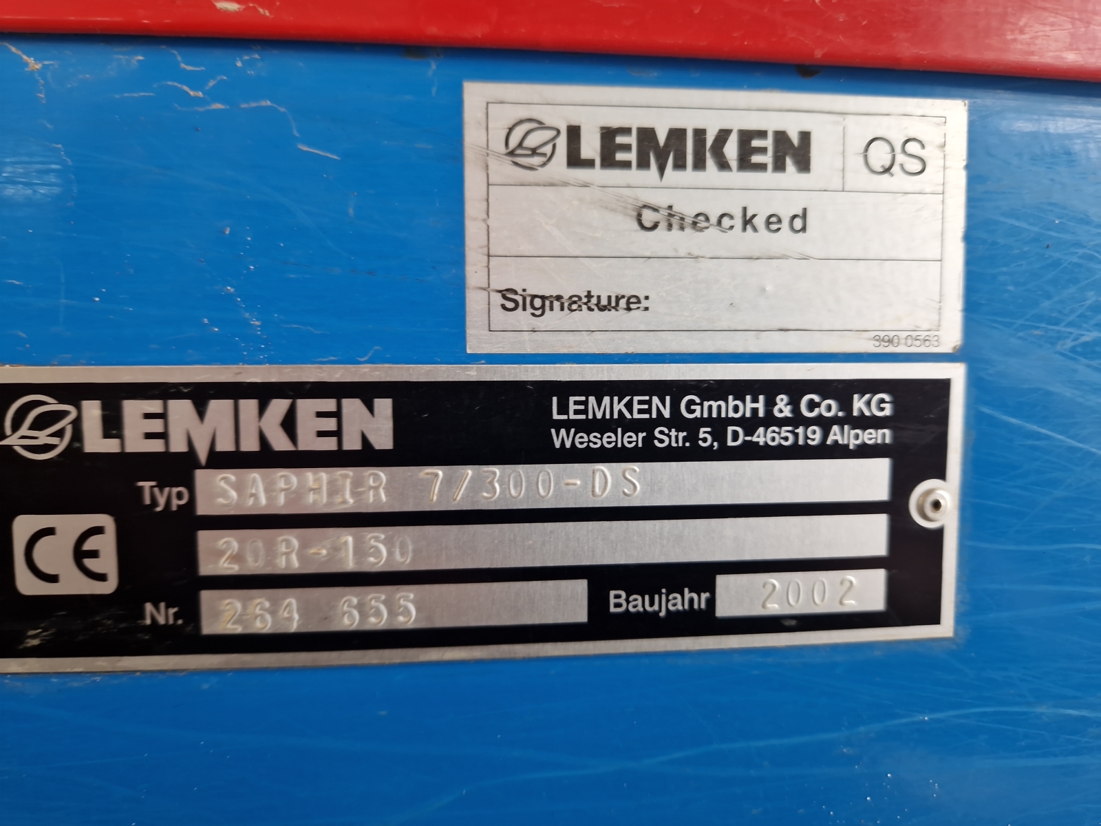 Drillmaschinenkombination typu Lemken Saphir 7/300 DS, Gebrauchtmaschine w Ilmmünster (Zdjęcie 3)