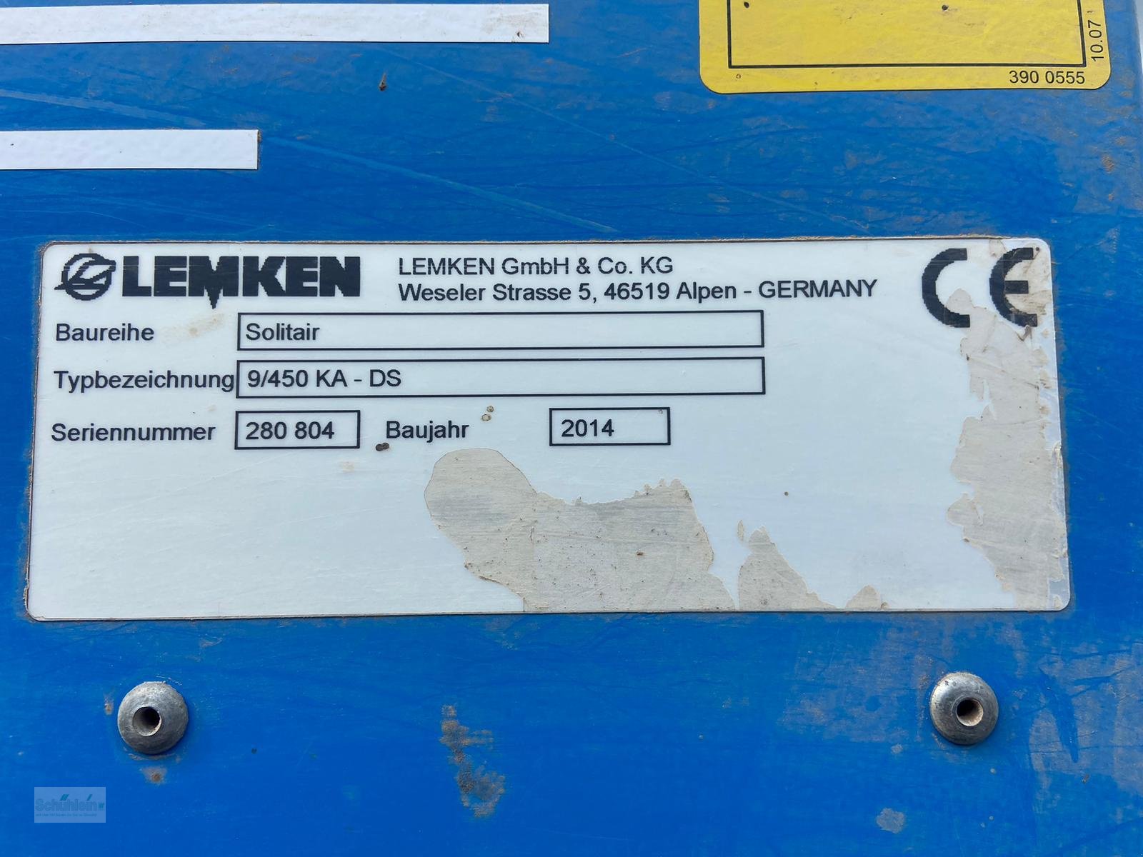 Drillmaschinenkombination typu Lemken Solitair 9/450 KA-DS +Ziron 12/450 KA, Gebrauchtmaschine w Emskirchen (Zdjęcie 11)