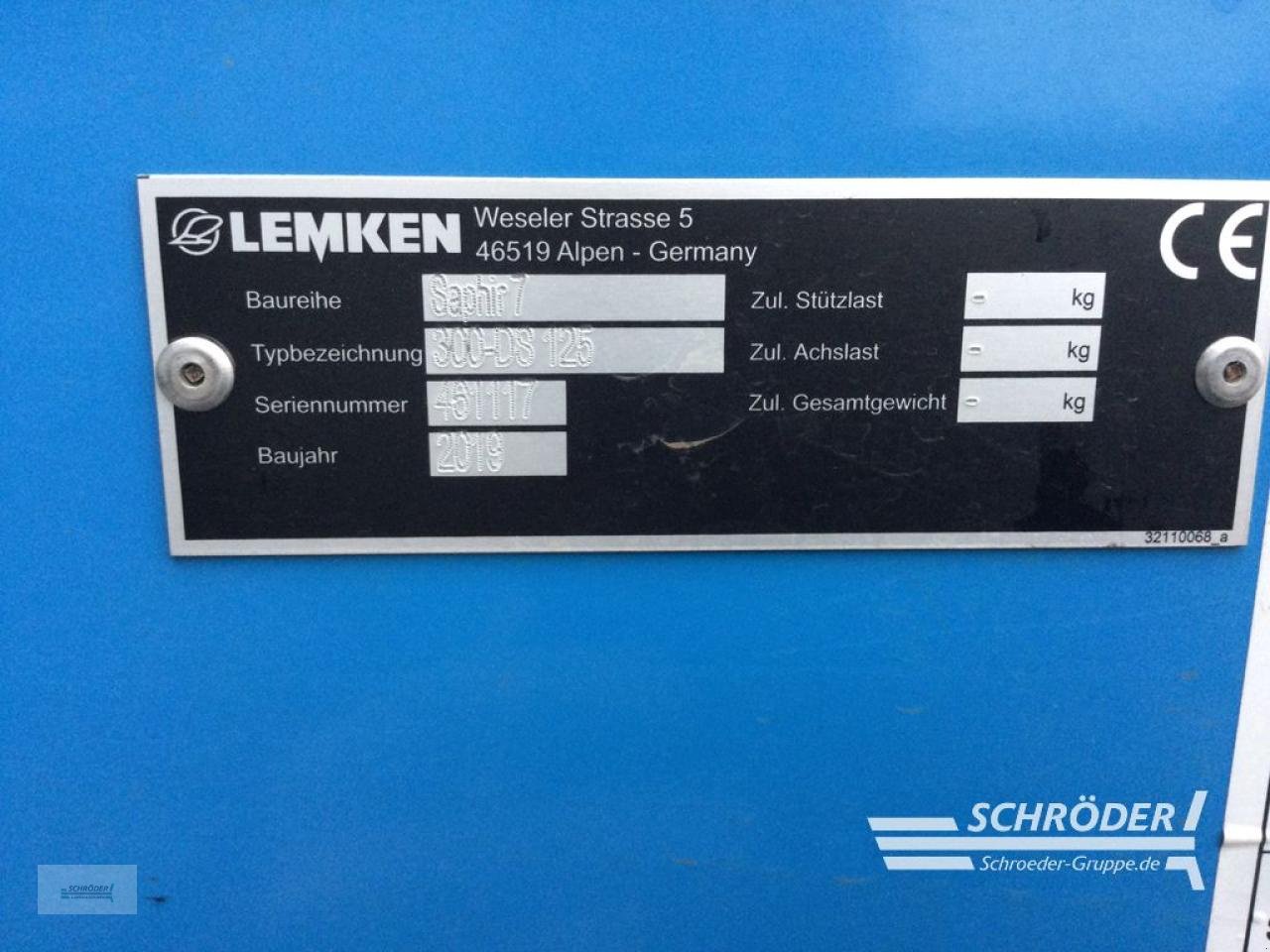 Drillmaschinenkombination Türe ait Lemken ZIRKON 8/300 + SAPHIR 7/300-DS 125, Gebrauchtmaschine içinde Holdorf (resim 11)