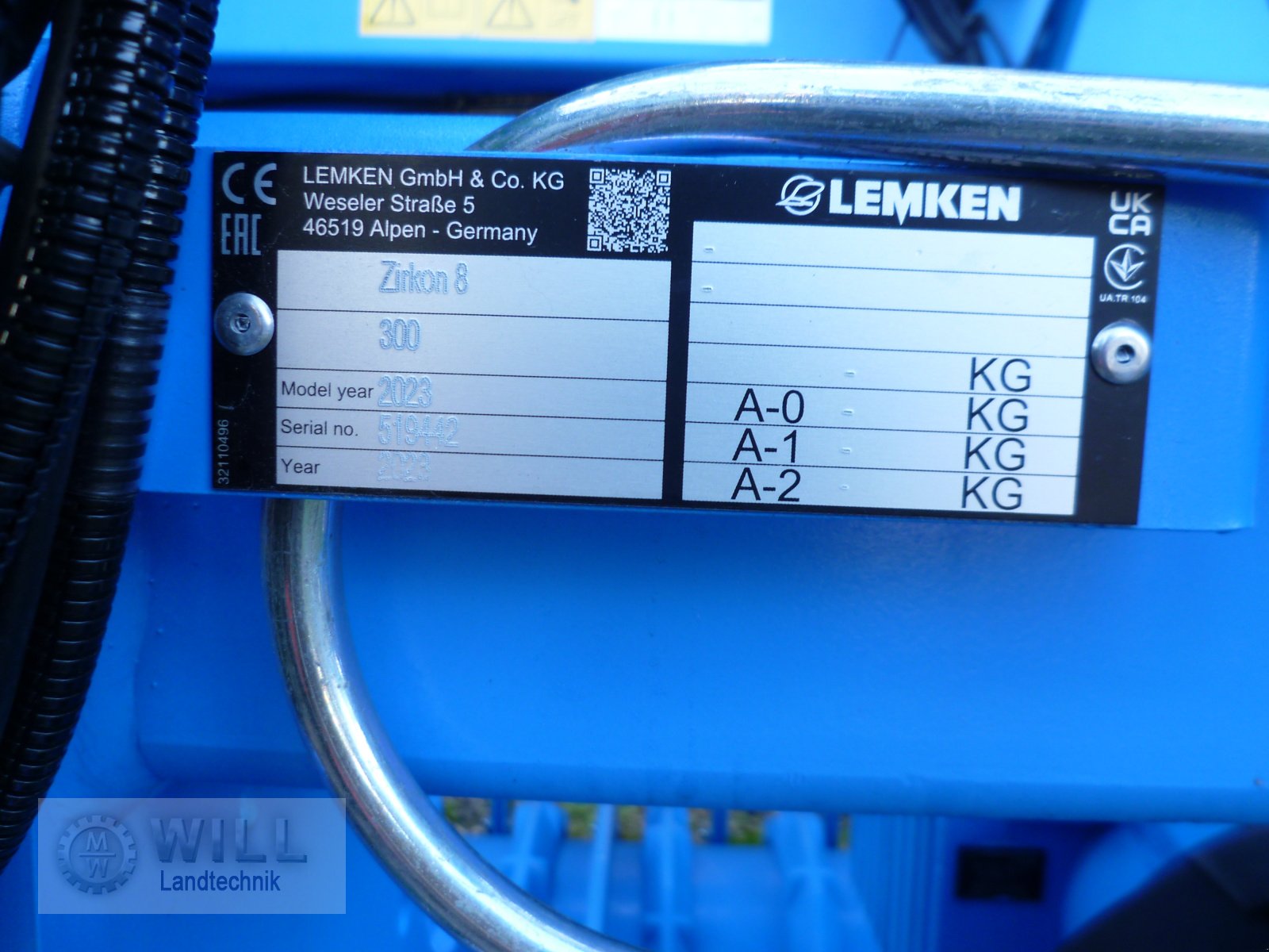 Drillmaschinenkombination del tipo Lemken Zirkon 8/300 + Saphir 7/300, Neumaschine en Rudendorf (Imagen 5)