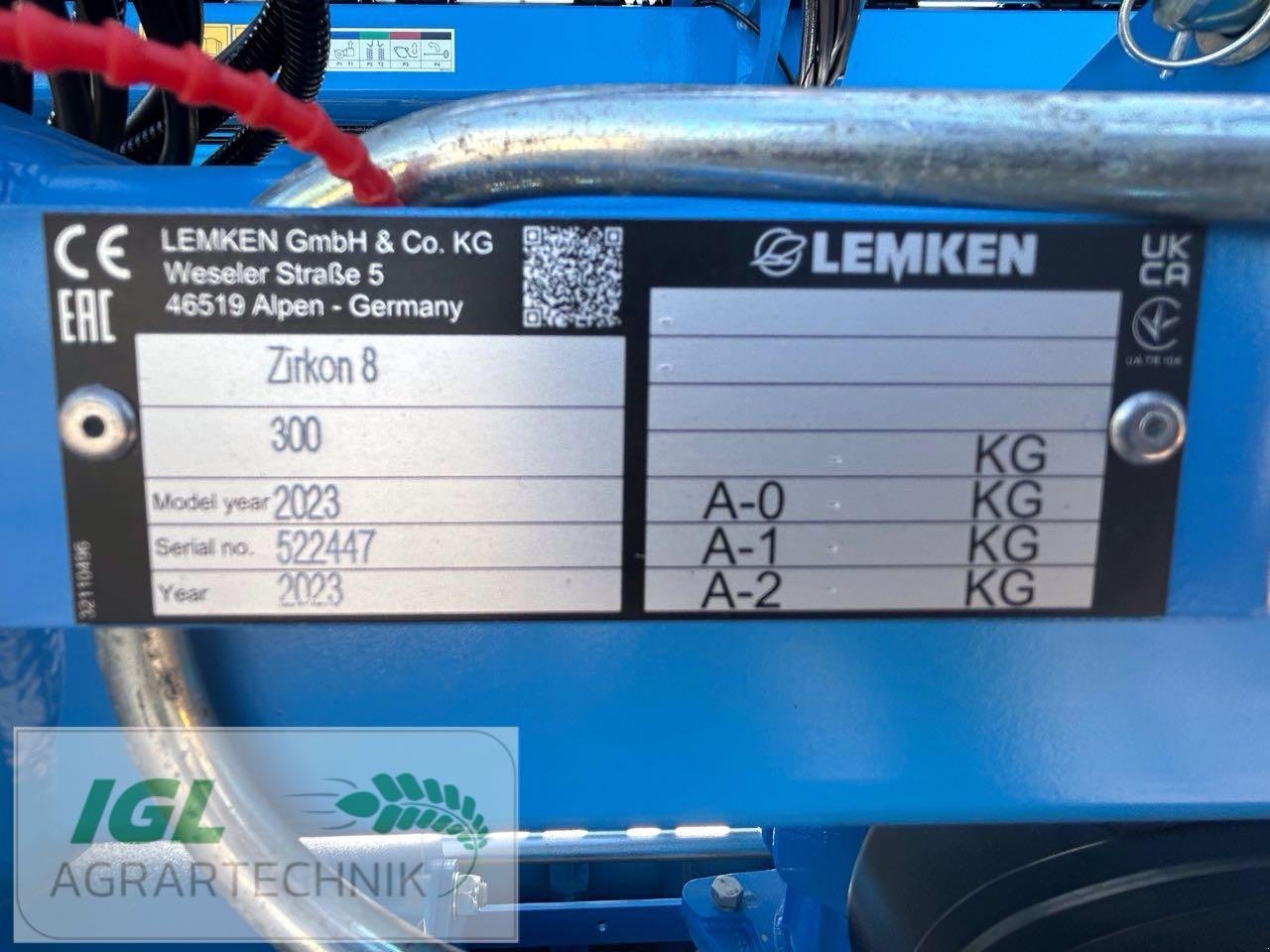 Drillmaschinenkombination del tipo Lemken Zirkon 8/300 & Saphir 9/300, Gebrauchtmaschine en Nabburg (Imagen 10)