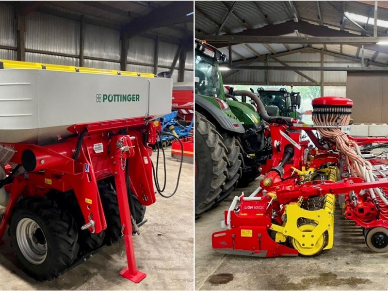 Drillmaschinenkombination tip Pöttinger Aerosem 6002 + Lion 6002 + plus Fronntank, Gebrauchtmaschine in Liebenwalde (Poză 1)