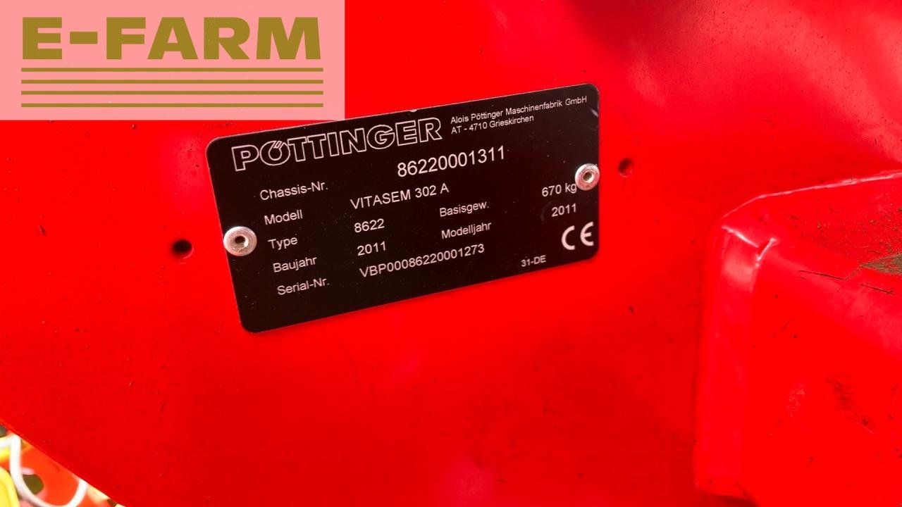 Drillmaschinenkombination του τύπου Pöttinger Lion  302 & Vitasem 302 A, Gebrauchtmaschine σε REDLHAM (Φωτογραφία 11)