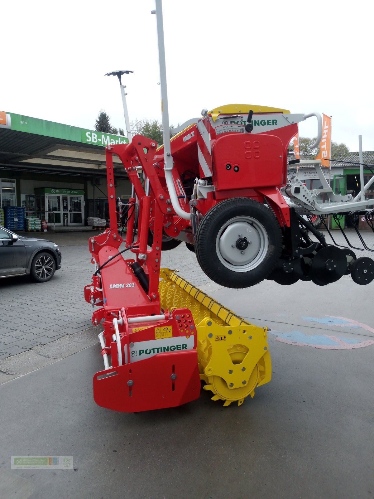 Drillmaschinenkombination Türe ait Pöttinger Lion 303 + Vitasem 302, Neumaschine içinde Tirschenreuth (resim 3)