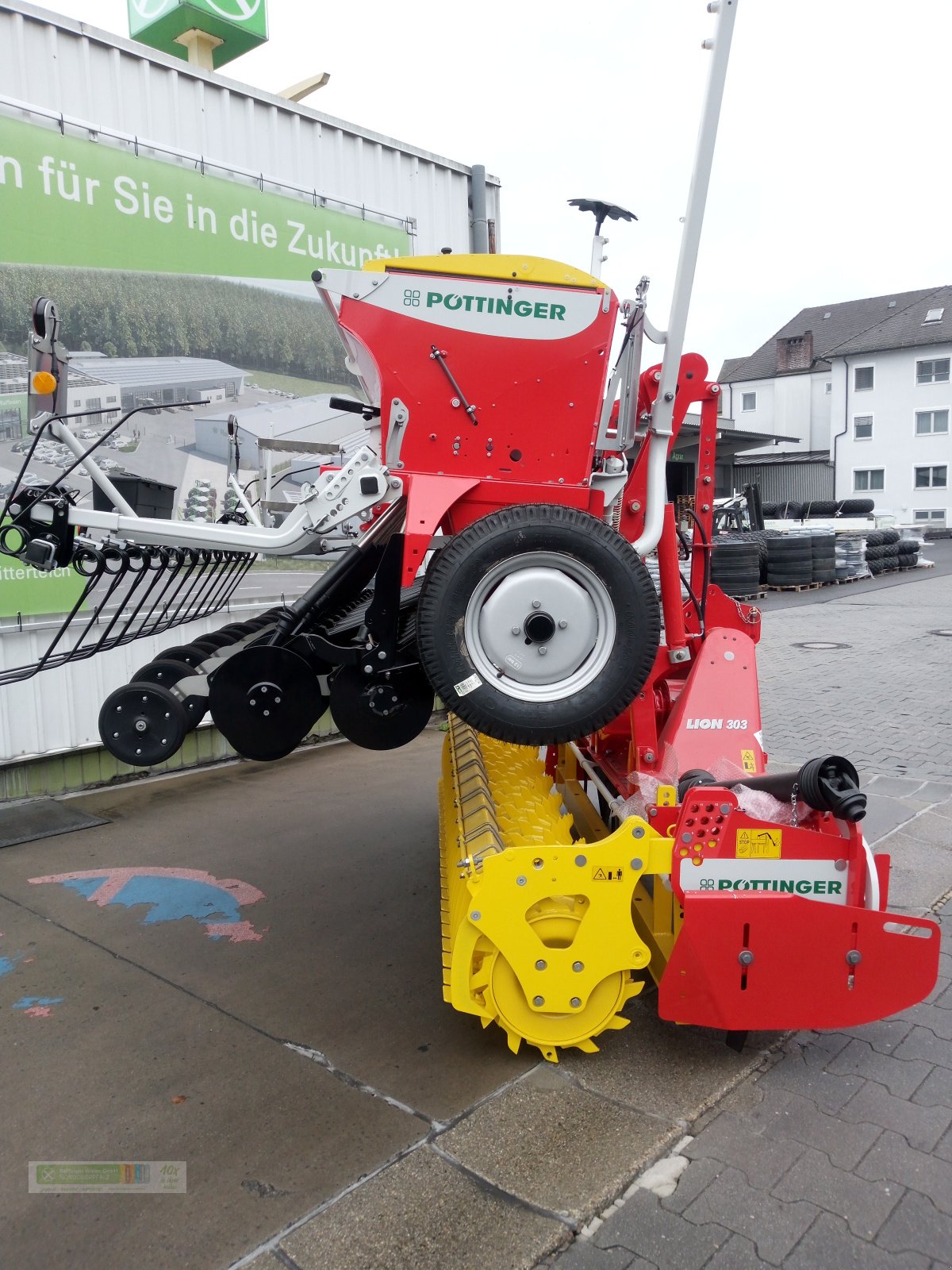 Drillmaschinenkombination Türe ait Pöttinger Lion 303 + Vitasem 302, Neumaschine içinde Tirschenreuth (resim 4)