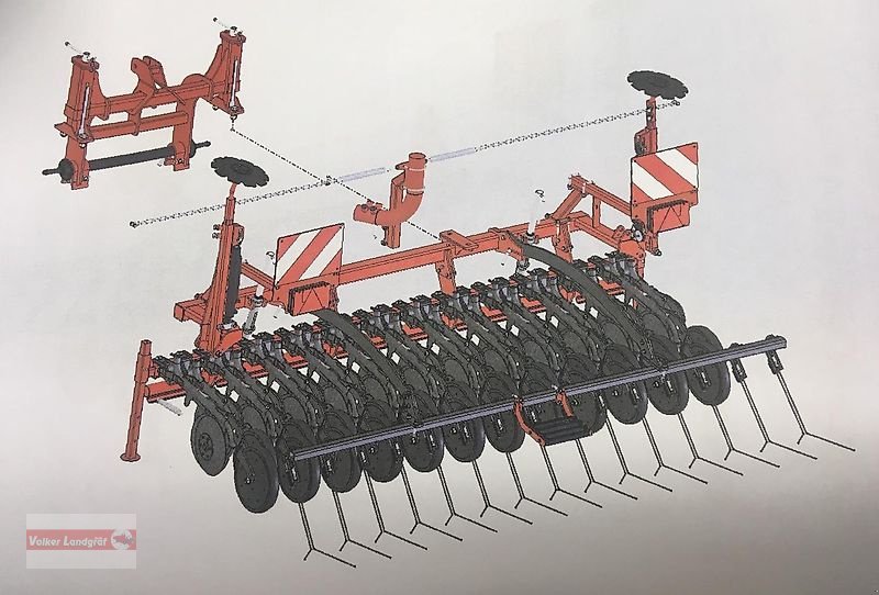 Drillmaschinenkombination tip Unia Säschine 3m Doppelscheibenschar Shell, Neumaschine in Ostheim/Rhön (Poză 9)