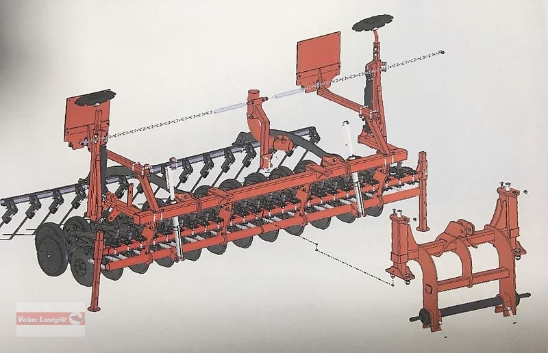 Drillmaschinenkombination tip Unia Säschine 3m Doppelscheibenschar Shell, Neumaschine in Ostheim/Rhön (Poză 10)