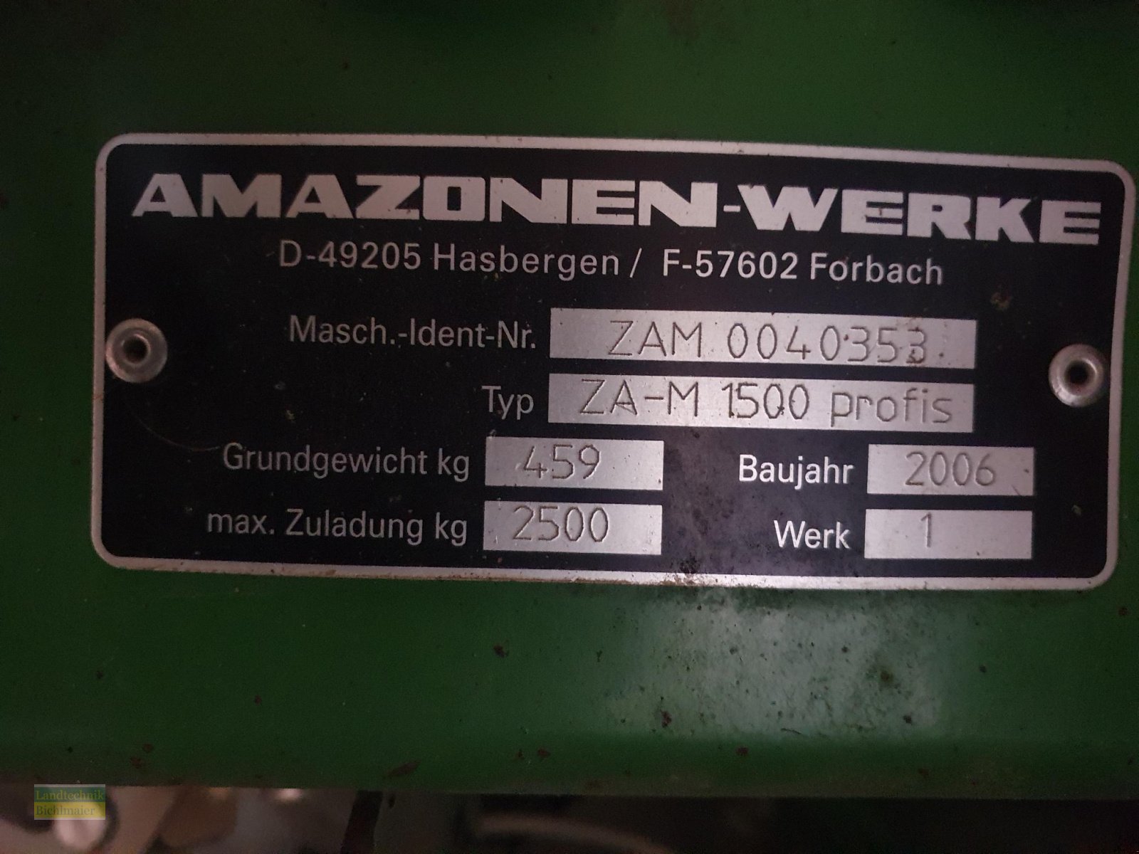 Düngerstreuer Türe ait Amazone ZA-M 1500 Profi S, Gebrauchtmaschine içinde Ehekirchen (resim 7)