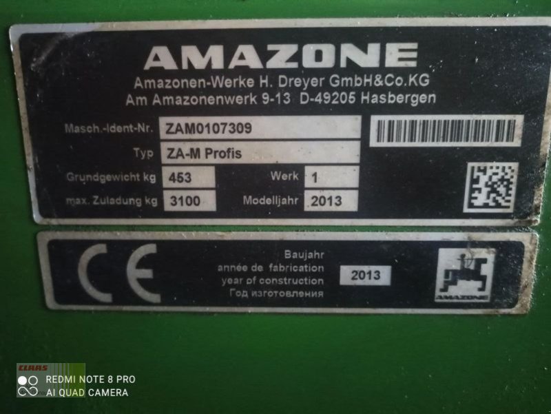 Düngerstreuer typu Amazone ZA-M 1501, Gebrauchtmaschine v Allershausen (Obrázok 10)