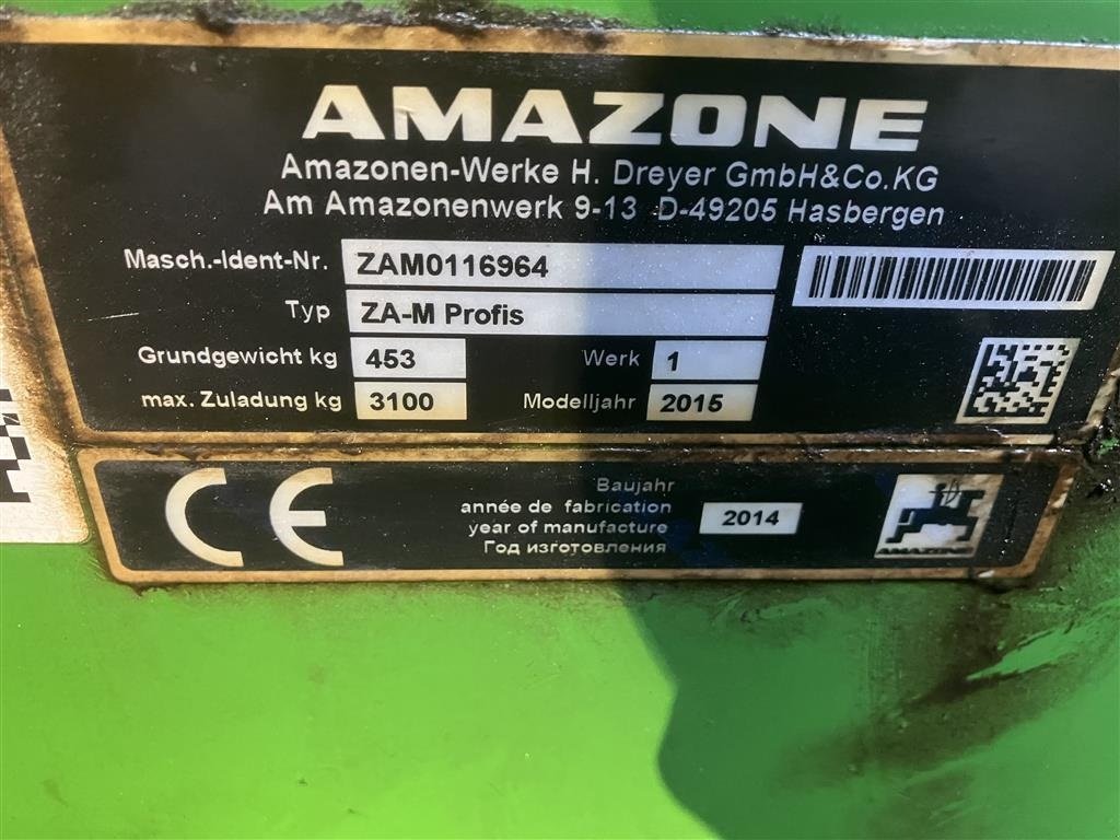 Düngerstreuer del tipo Amazone ZA-M 2501 Profis, Gebrauchtmaschine In Roskilde (Immagine 4)