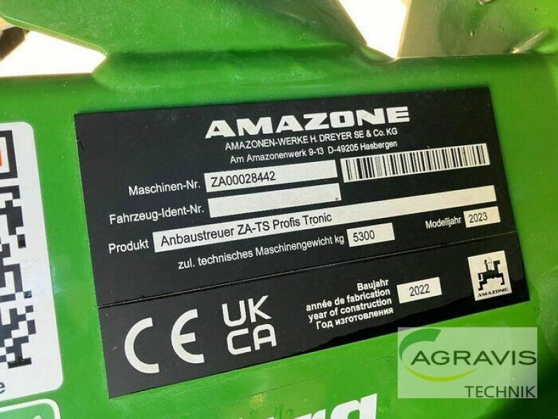 Düngerstreuer del tipo Amazone ZA-TS 3200 ULTRA PROFIS TRONIC, Gebrauchtmaschine en Northeim (Imagen 12)