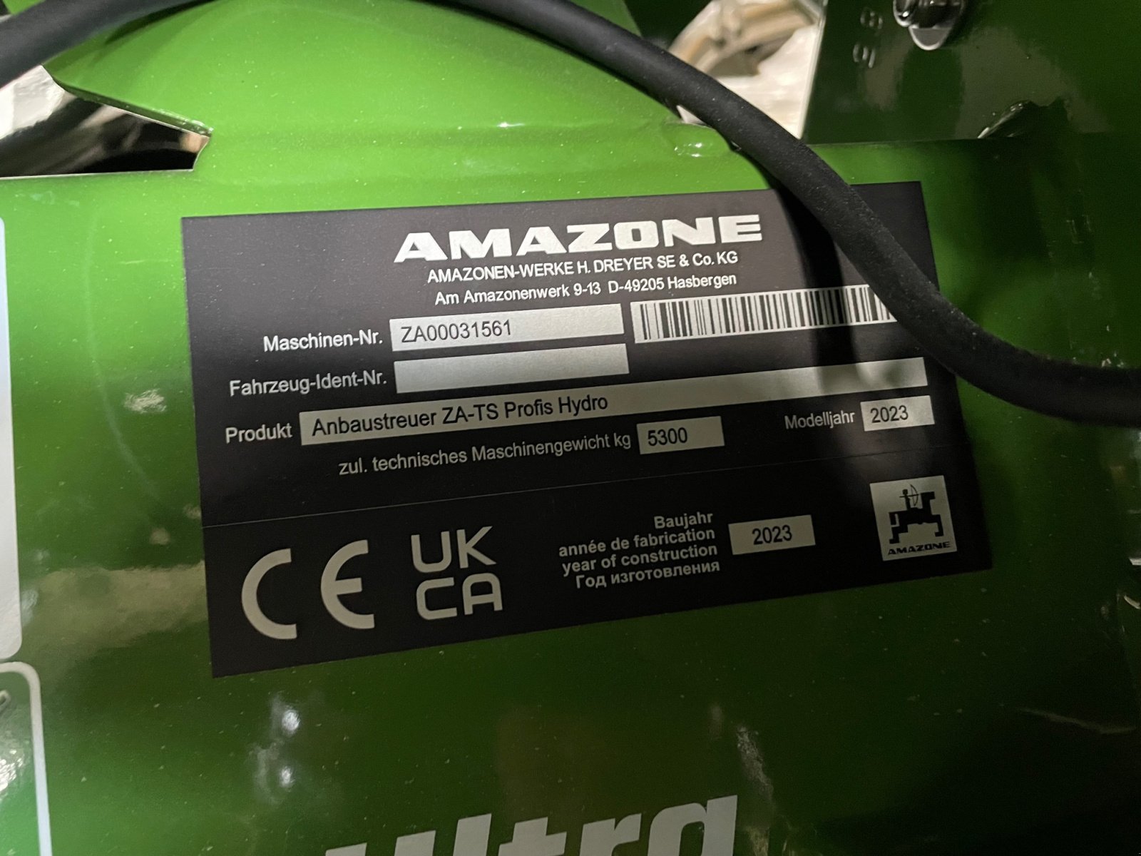 Düngerstreuer tip Amazone ZA-TS Hydro 3200 Ultra, Gebrauchtmaschine in Homberg (Poză 5)