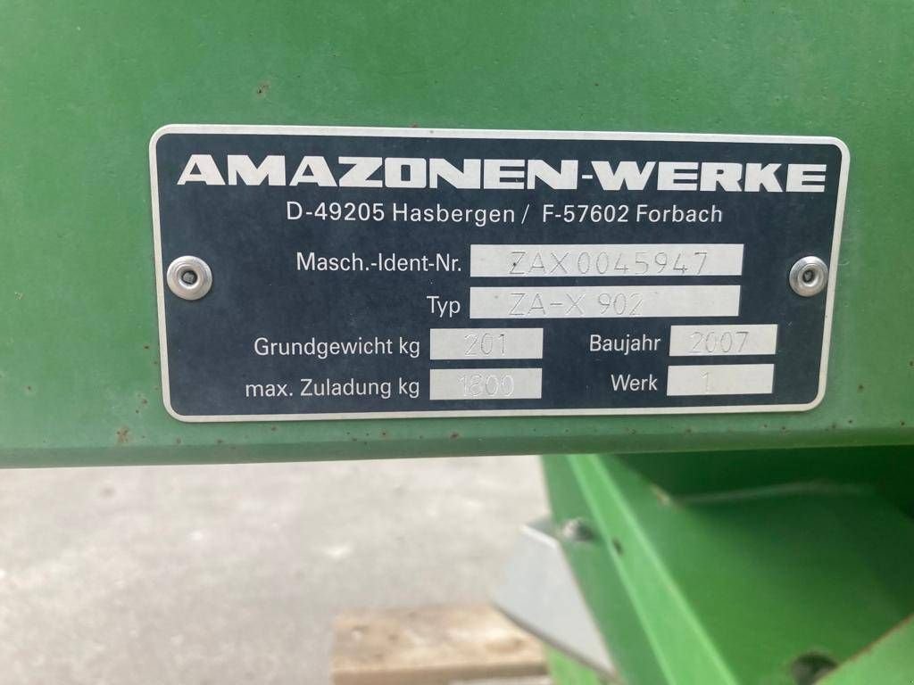 Düngerstreuer typu Amazone ZA-X 902 perfect, Gebrauchtmaschine w Tinje (Zdjęcie 7)