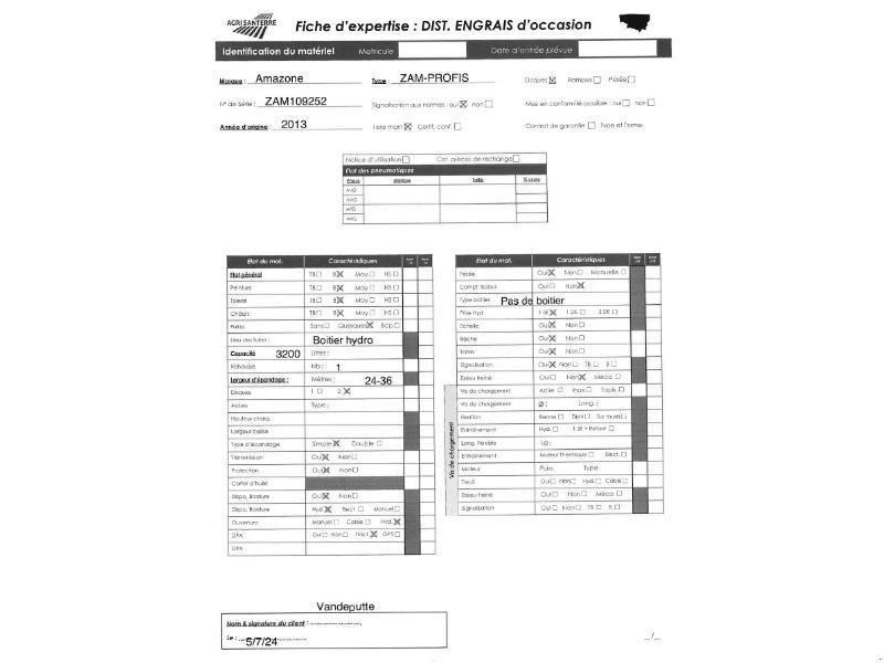 Düngerstreuer du type Amazone ZAM 3001 PROFIS, Gebrauchtmaschine en ROYE