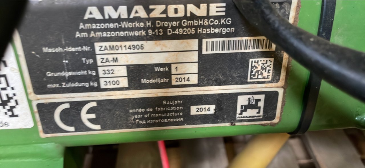 Düngerstreuer Türe ait Amazone Zam-m 3001, Gebrauchtmaschine içinde LIMEY-REMENAUVILLE (resim 8)