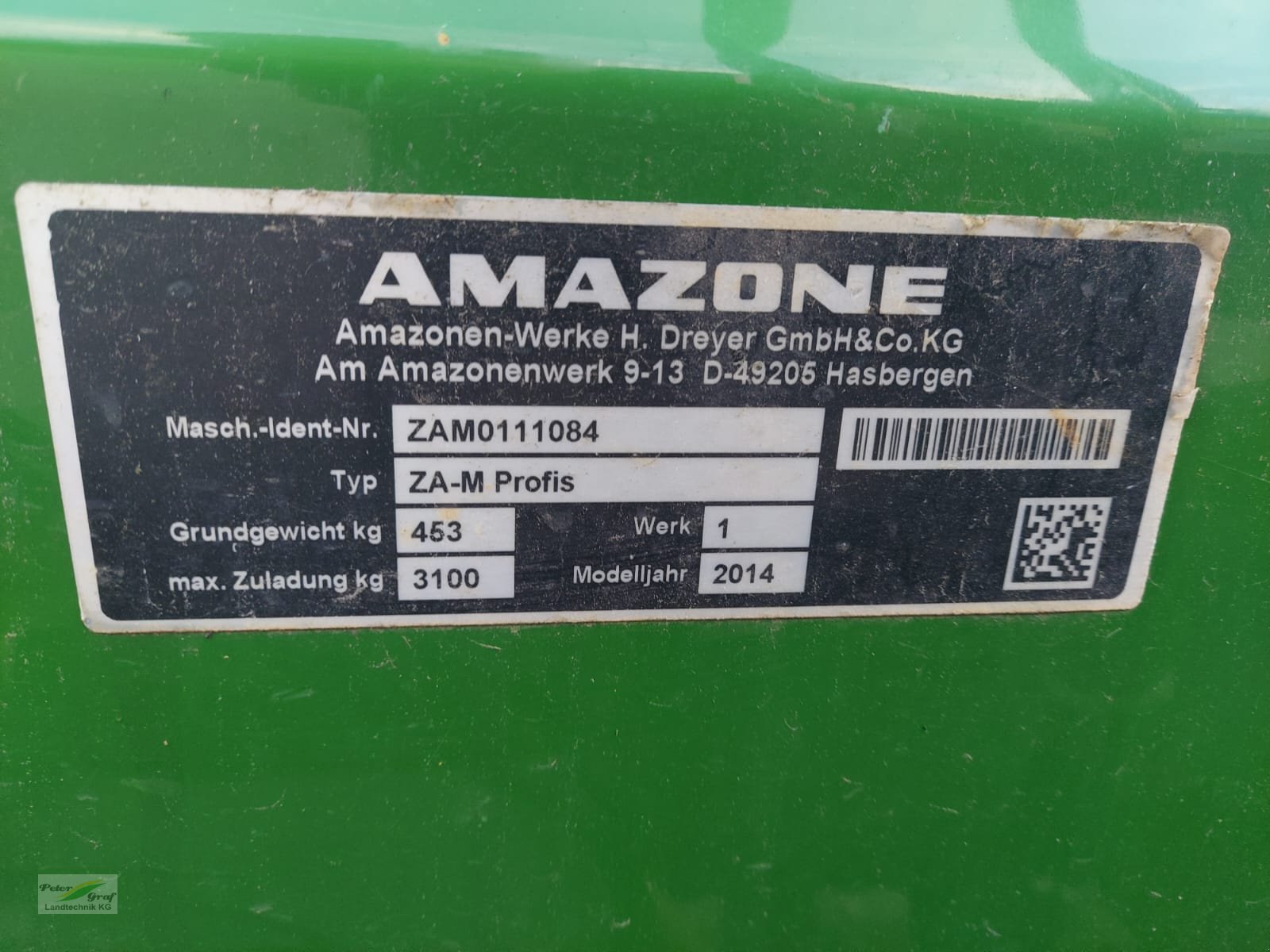 Düngerstreuer Türe ait Amazone ZAM Profis 2501, Gebrauchtmaschine içinde Pegnitz-Bronn (resim 9)