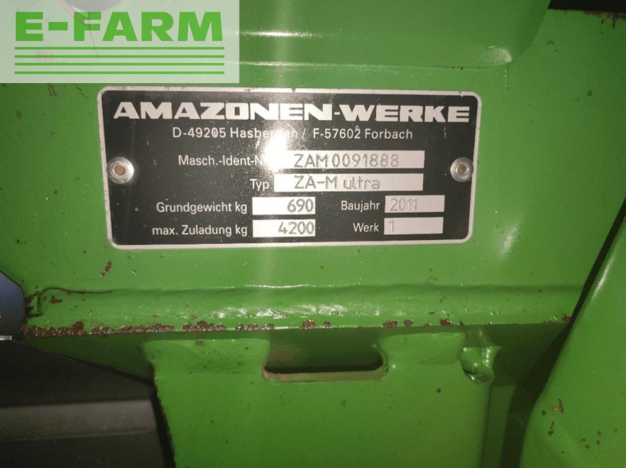 Düngerstreuer του τύπου Amazone zam ultra, Gebrauchtmaschine σε CHAUVONCOURT (Φωτογραφία 5)