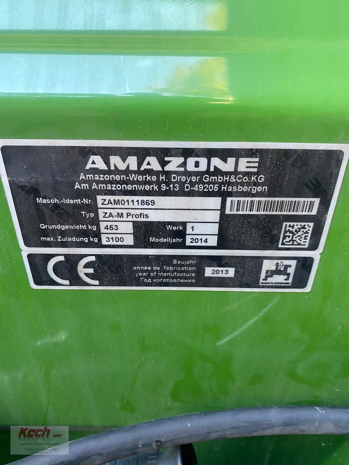 Düngerstreuer от тип Amazone ZAM1501, Neumaschine в Neumarkt / Pölling (Снимка 4)