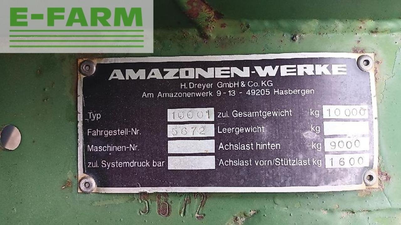 Düngerstreuer des Typs Amazone zg-b 10001, Gebrauchtmaschine in MARLOW (Bild 7)