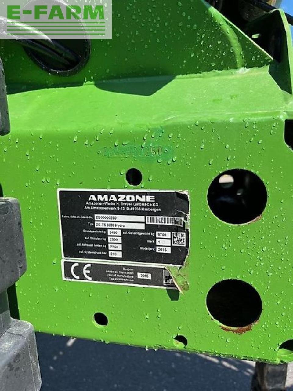 Düngerstreuer des Typs Amazone zg-ts 8200 hydro, Gebrauchtmaschine in AHRENSHAGEN (Bild 5)