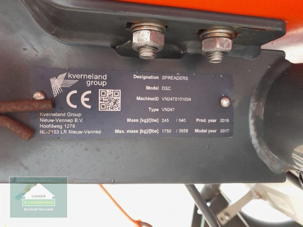 Düngerstreuer του τύπου Kubota DSC VN 247, Gebrauchtmaschine σε Eferding (Φωτογραφία 5)