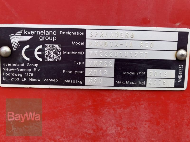 Düngerstreuer des Typs Kverneland EXACTA-TL GEO, Gebrauchtmaschine in Plattling (Bild 8)