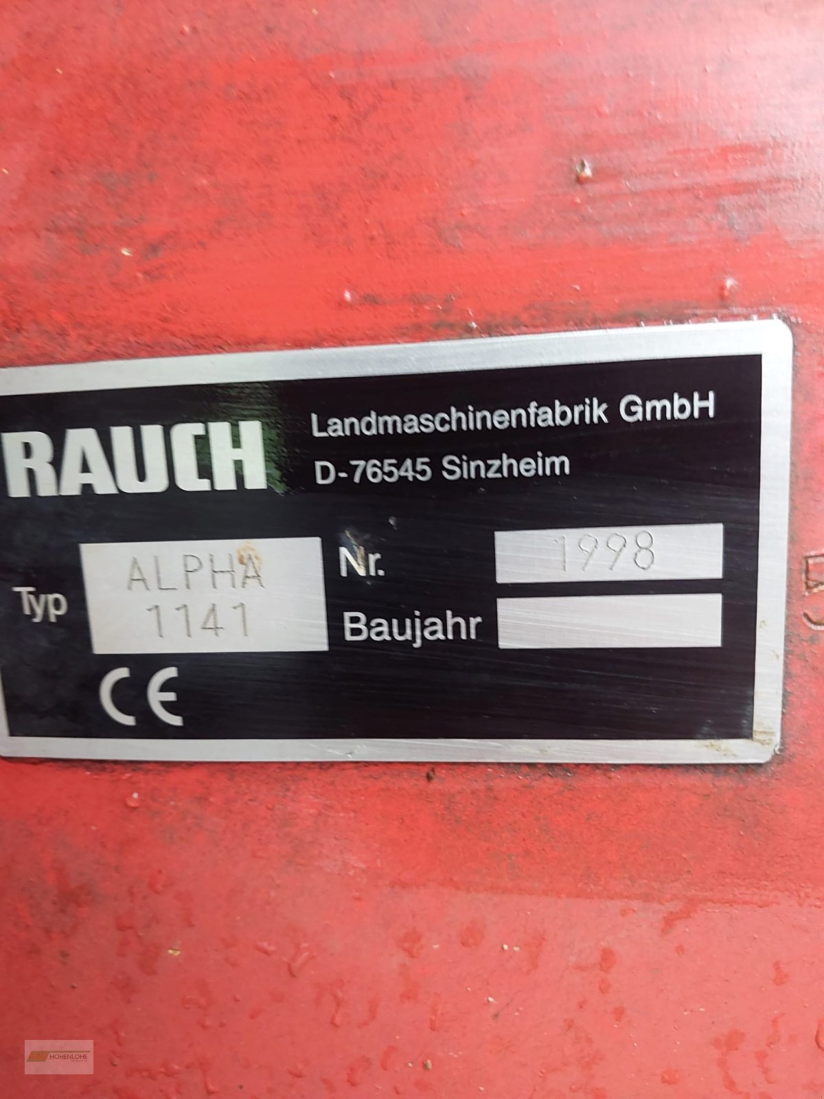 Düngerstreuer typu Rauch Alpha 1141, Gebrauchtmaschine v Waldenburg (Obrázek 8)