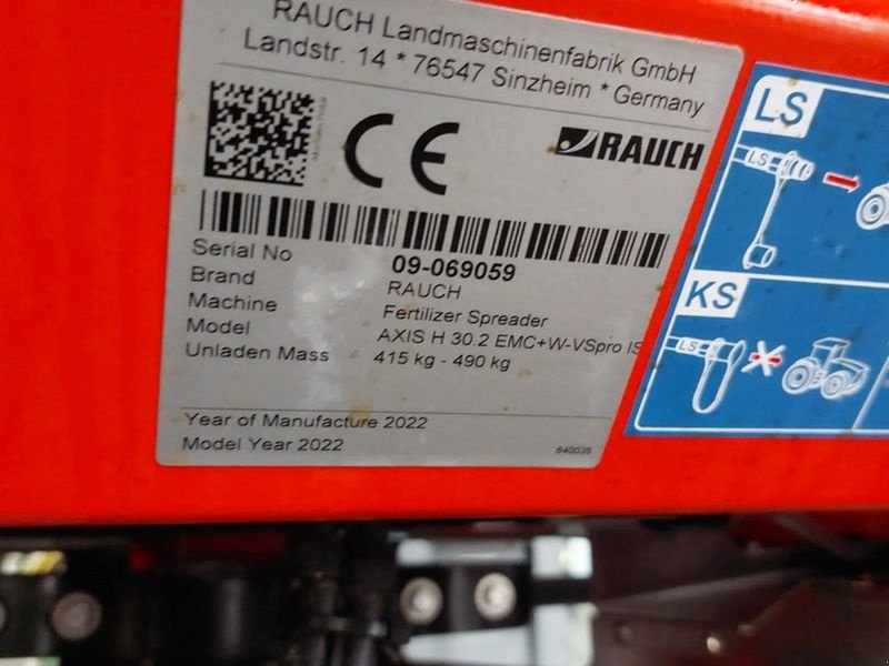 Düngerstreuer от тип Rauch Axis H30.2 EMC+W Isobus Pro Wiegestreuer, Gebrauchtmaschine в St. Marienkirchen (Снимка 10)