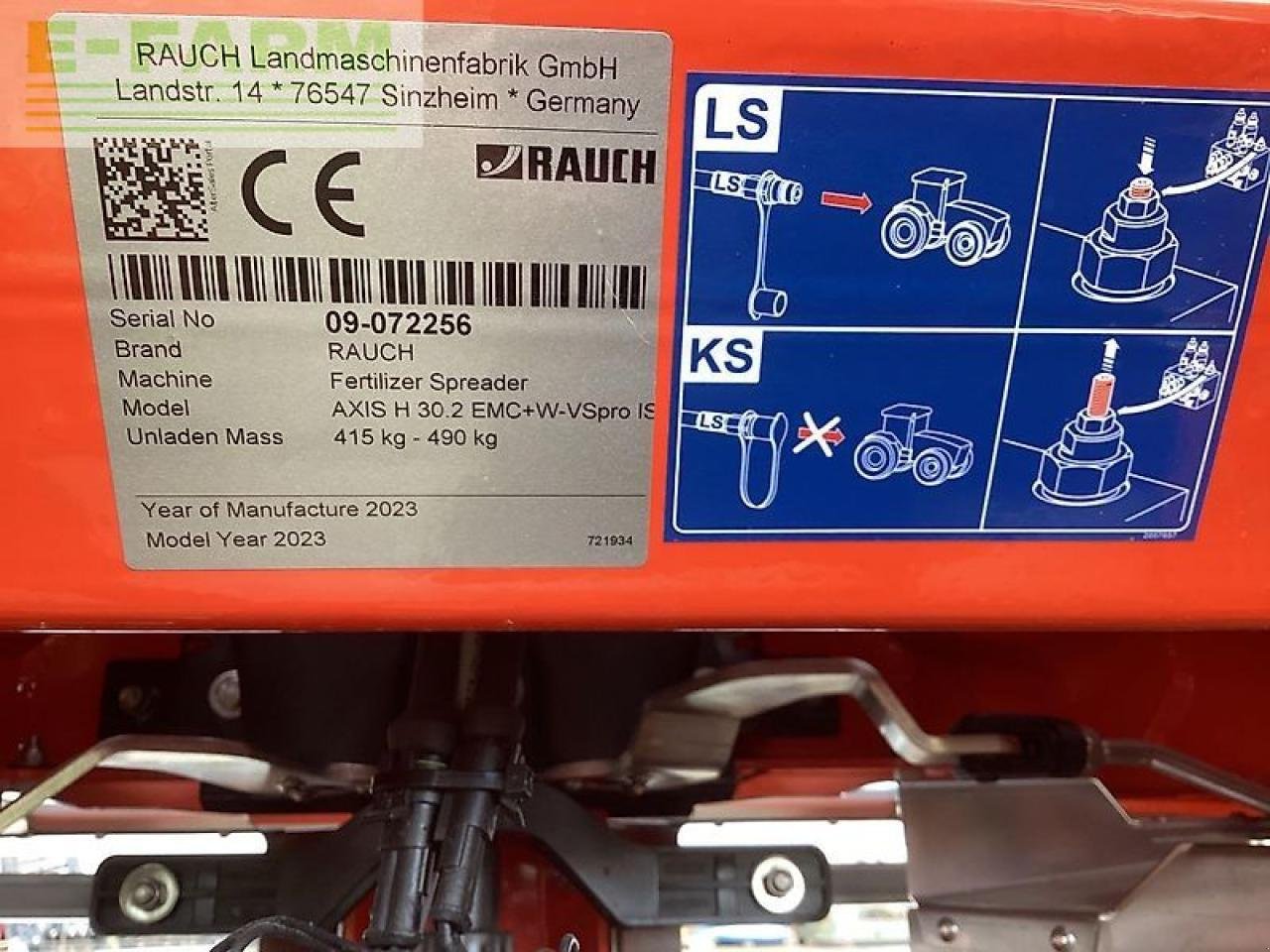 Düngerstreuer typu Rauch rauch axis h 30.2 emc+w cci 1200, Gebrauchtmaschine w ANRODE / OT LENGEFELD (Zdjęcie 4)