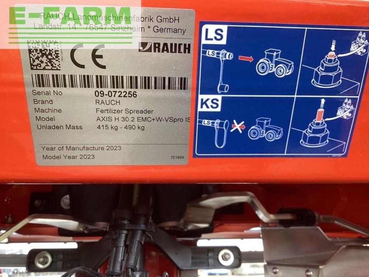 Düngerstreuer tipa Rauch rauch axis h 30.2 emc+w cci 1200, Gebrauchtmaschine u ANRODE / OT LENGEFELD (Slika 4)