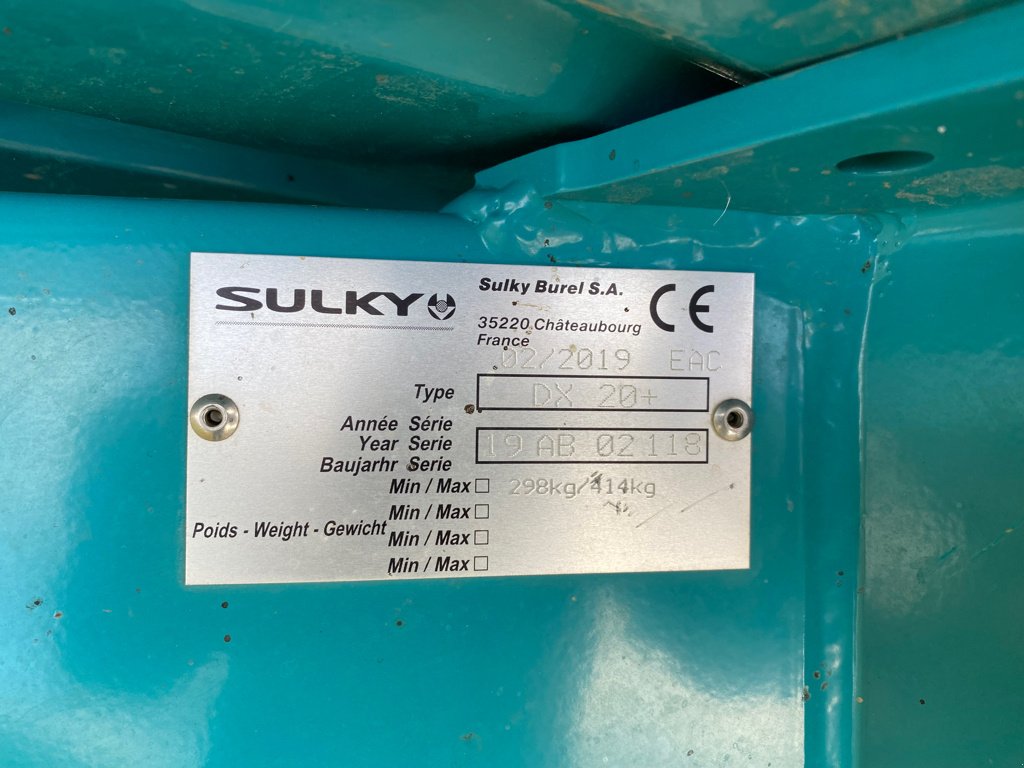 Düngerstreuer typu Sulky DX20+, Gebrauchtmaschine v SAINT FLOUR (Obrázok 5)