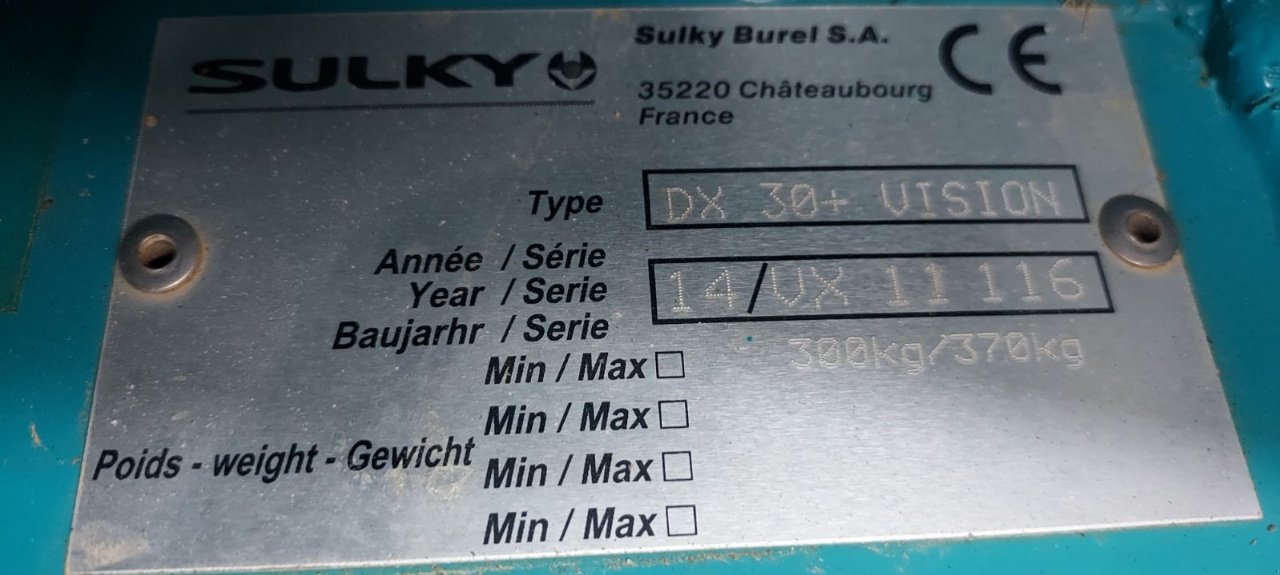 Düngerstreuer typu Sulky Dx30, Gebrauchtmaschine v MORLHON LE HAUT (Obrázok 11)