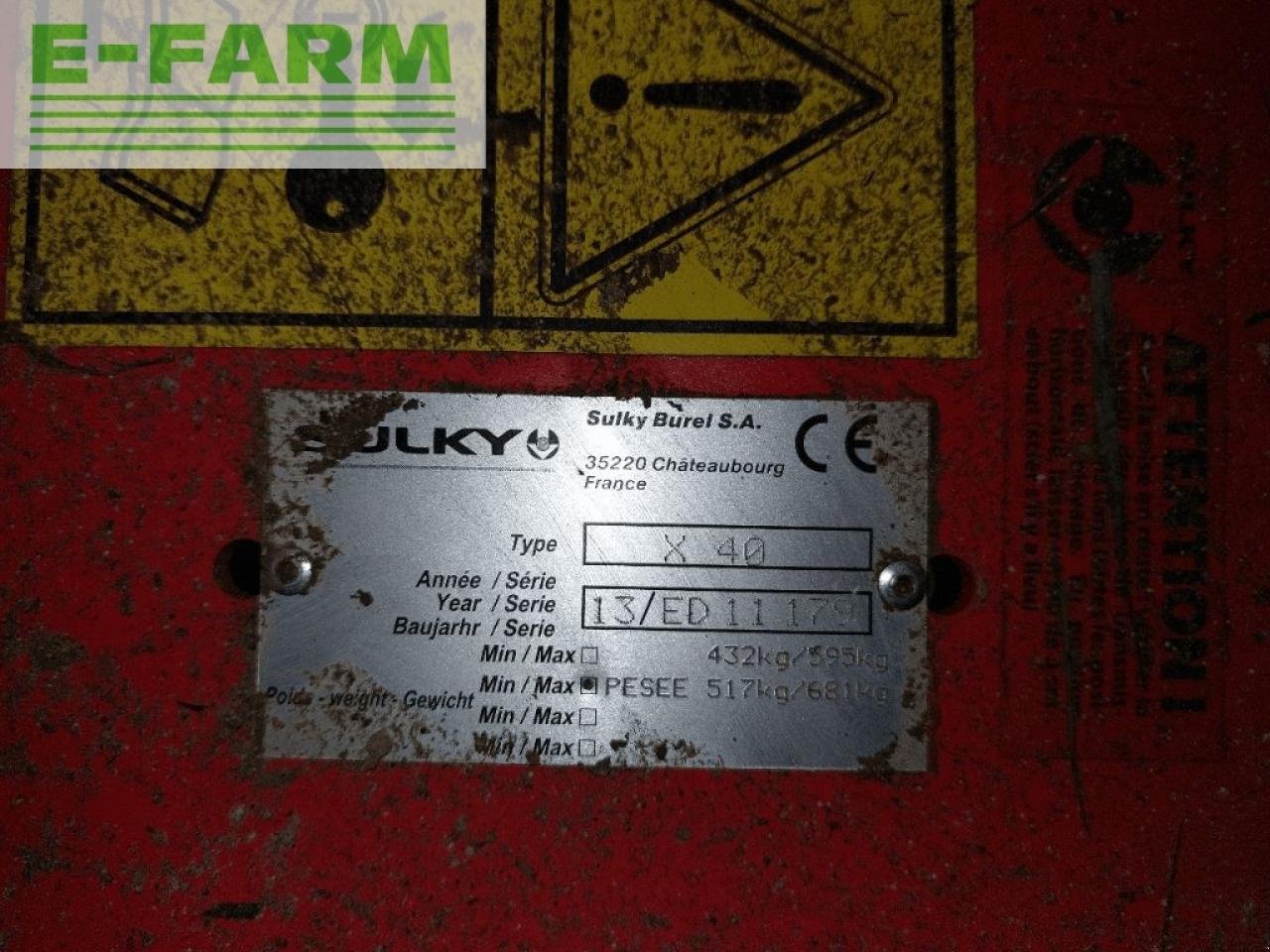 Düngerstreuer tip Sulky x 40, Gebrauchtmaschine in CHAUVONCOURT (Poză 7)