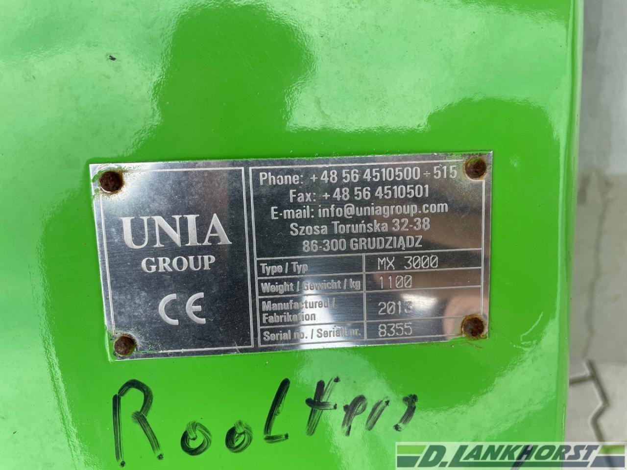 Düngerstreuer du type Unia MX 3000, Gebrauchtmaschine en Neuenhaus (Photo 15)