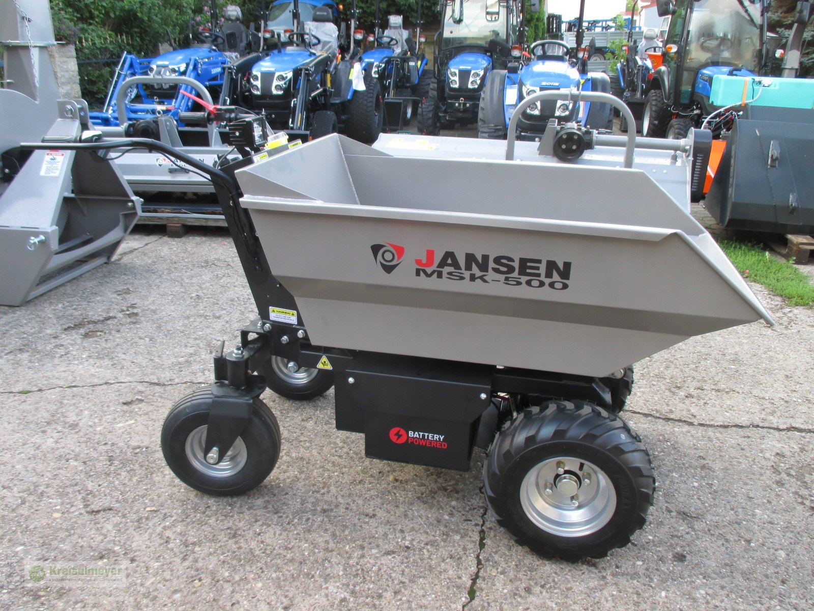 Dumper du type Jansen MSK-500 Elektro-Motorschubkarre mit 8-10 Stunden Laufzeit pro Akkuladung, m.hydr.Entleerung, Neumaschine en Feuchtwangen (Photo 1)