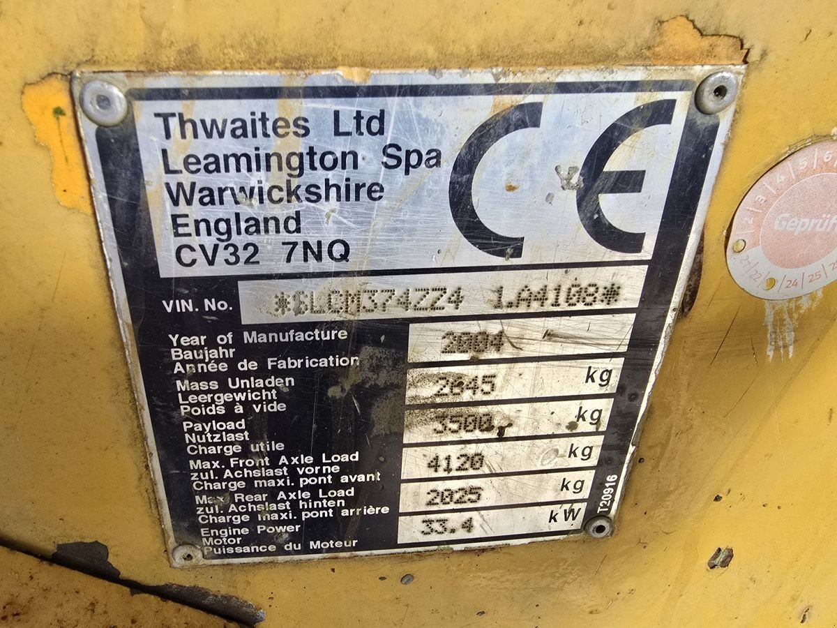 Dumper типа Thwaites 3500, Gebrauchtmaschine в Gabersdorf (Фотография 5)