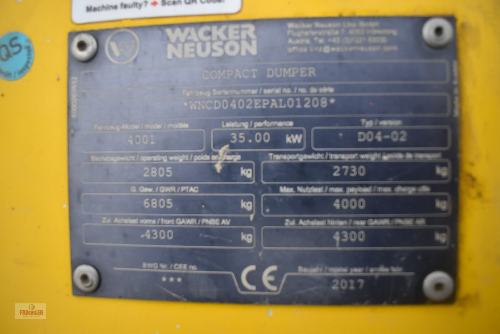 Dumper des Typs Wacker Neuson Neuson 4001, Gebrauchtmaschine in Putzleinsdorf (Bild 13)