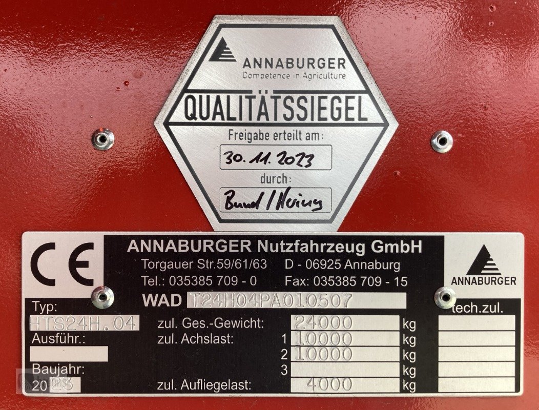 Dungstreuer typu Annaburger Universalstreuer  HTS 24H.04 Profi  Boogiefahrwerk, Neumaschine w Karstädt (Zdjęcie 14)