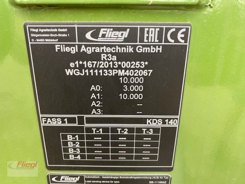 Dungstreuer του τύπου Fliegl KDS 140, Gebrauchtmaschine σε Mühldorf (Φωτογραφία 2)