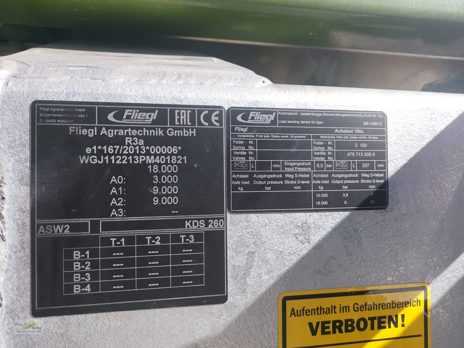 Dungstreuer Türe ait Fliegl KDS 260 MuckControl, Neumaschine içinde Pegnitz-Bronn (resim 11)