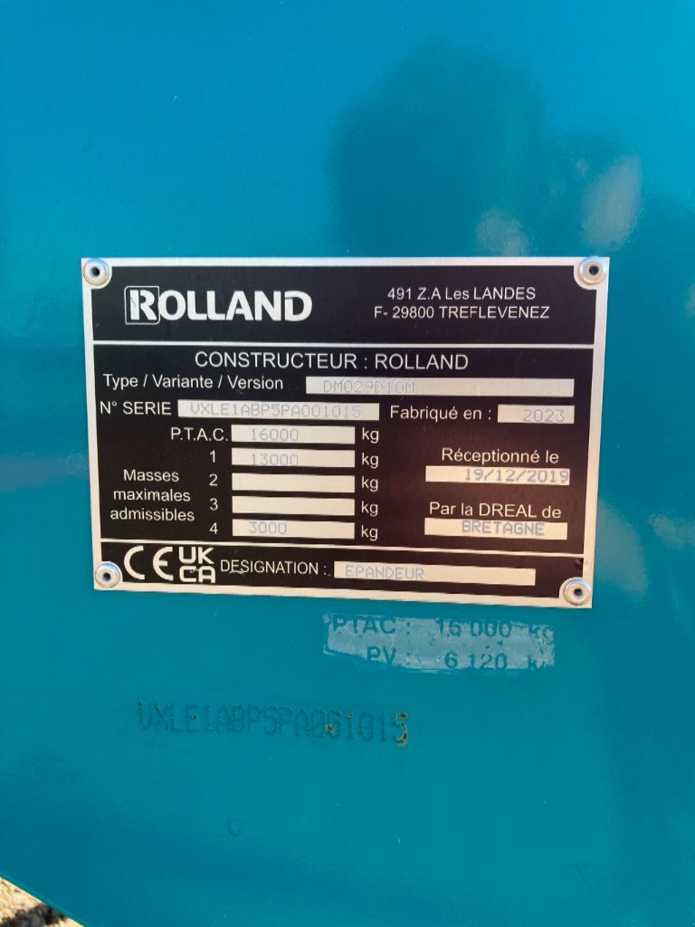 Dungstreuer του τύπου Rolland ROLLFORCE 5517, Gebrauchtmaschine σε MORHANGE (Φωτογραφία 8)