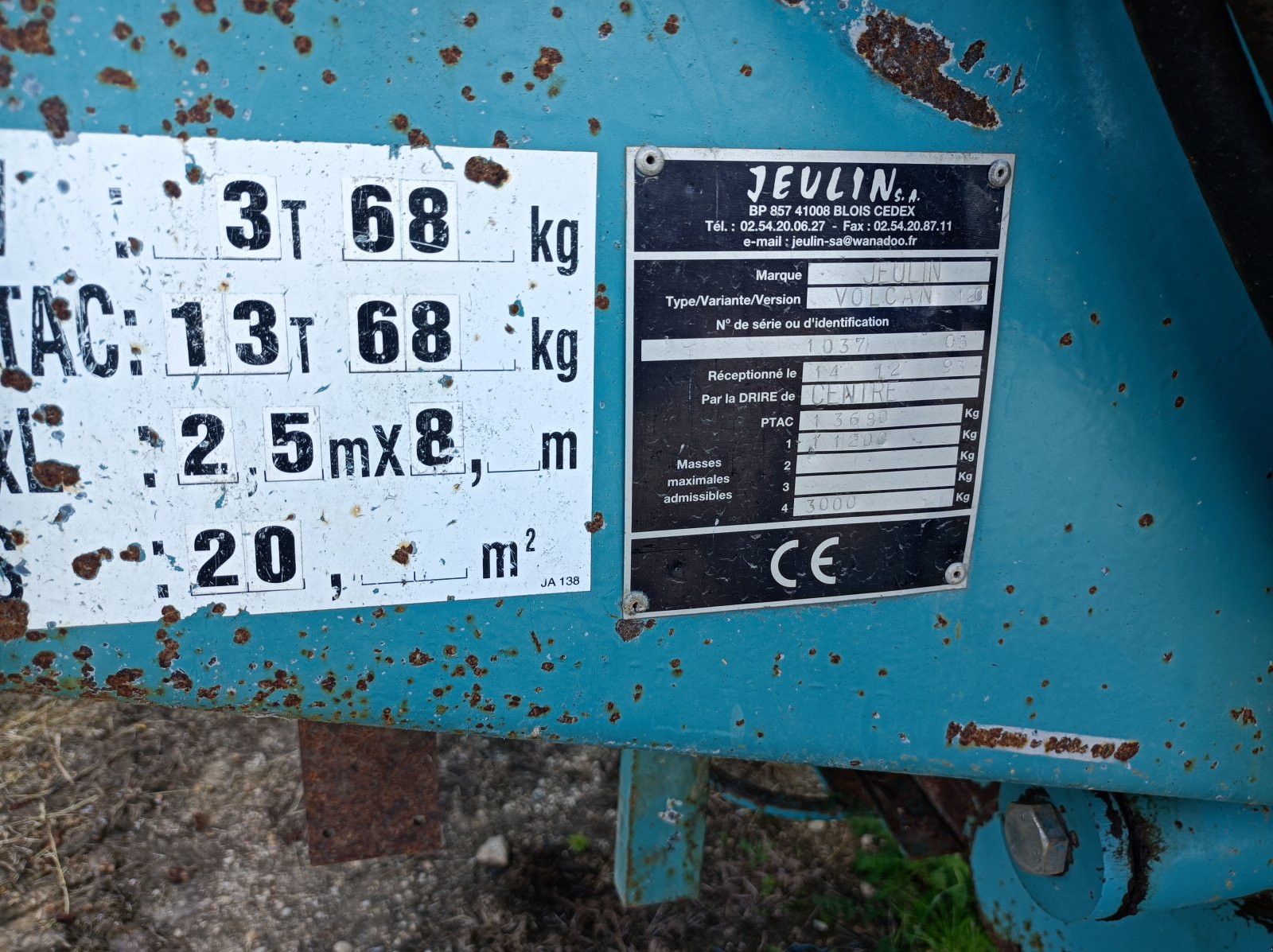 Dungstreuer a típus Sonstige VOLCAN 120 F2, Gebrauchtmaschine ekkor: Chauvoncourt (Kép 2)