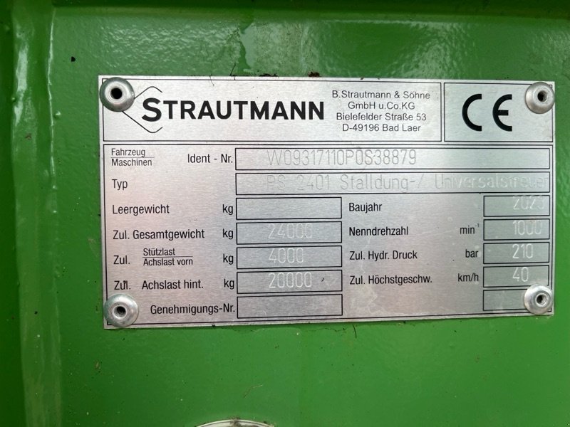 Dungstreuer des Typs Strautmann PS 2401, Vorführmaschine in Ebersbach (Bild 6)