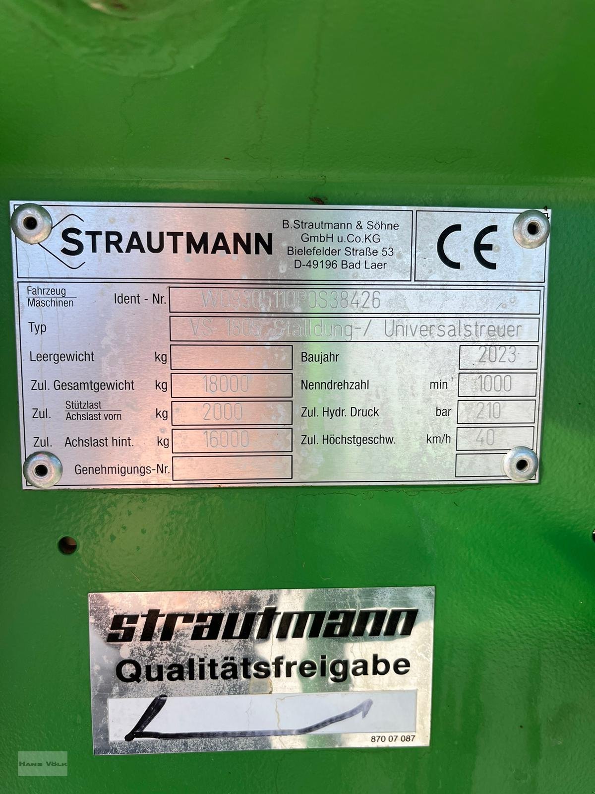 Dungstreuer del tipo Strautmann VS 1805, Gebrauchtmaschine en Antdorf (Imagen 12)