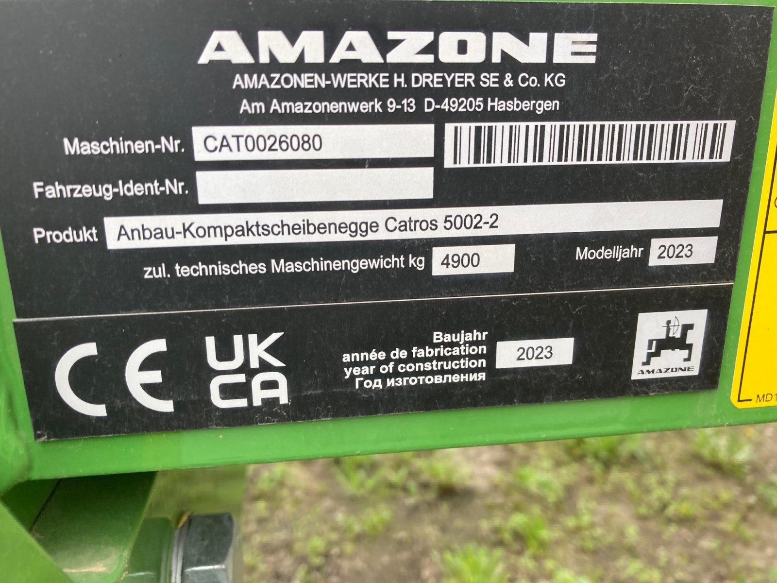 Egge typu Amazone Catros + 5002-2, Gebrauchtmaschine w Lohe-Rickelshof (Zdjęcie 6)