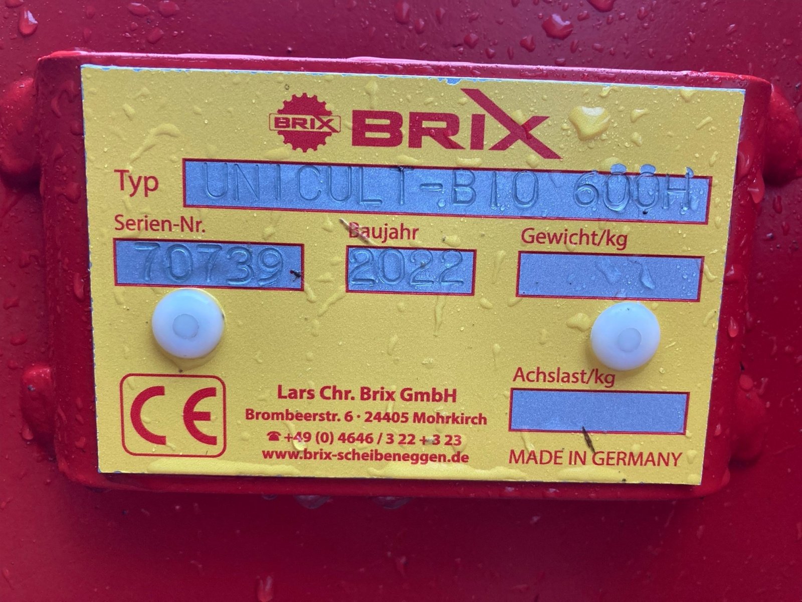 Egge del tipo Brix Großfederzinkenegge BIO 600H, Gebrauchtmaschine en Sterup (Imagen 3)