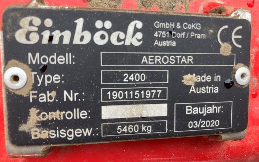 Egge typu Einböck Aerostar 2400, Gebrauchtmaschine w Horsens (Zdjęcie 6)