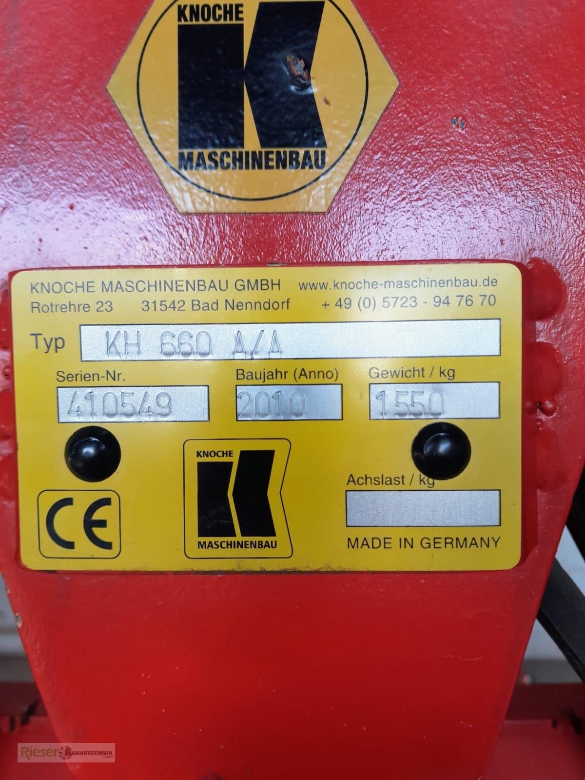 Egge del tipo Knoche KH 660 Egge 6 m Arbeitsbreite, Gebrauchtmaschine en Nördlingen (Imagen 12)